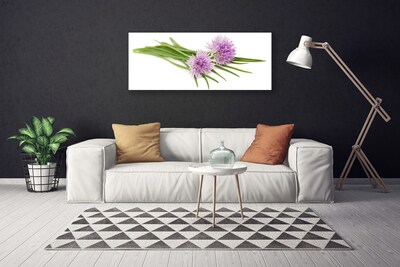 Canvas Wall art Flowers floral pink. Green