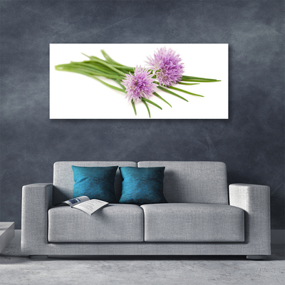 Canvas Wall art Flowers floral pink. Green