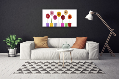 Canvas Wall art Flowers floral multi