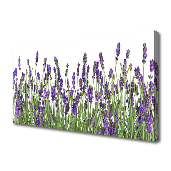 Canvas Wall art Flowers floral purple