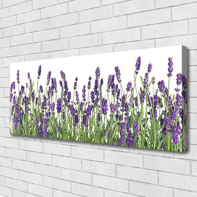 Canvas Wall art Flowers floral purple