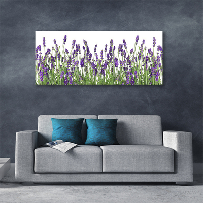 Canvas Wall art Flowers floral purple