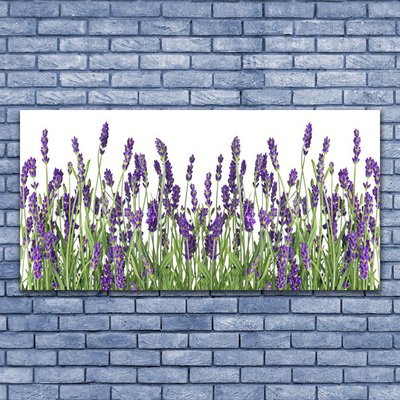 Canvas Wall art Flowers floral purple