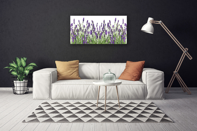 Canvas Wall art Flowers floral purple