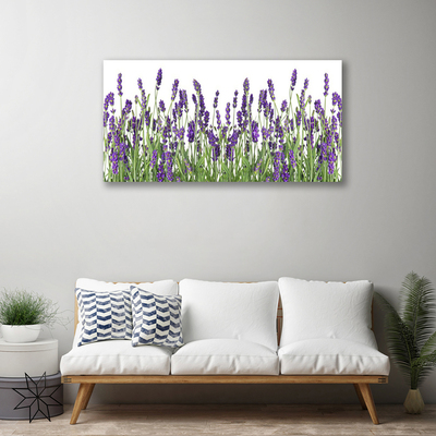 Canvas Wall art Flowers floral purple