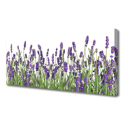 Canvas Wall art Flowers floral purple