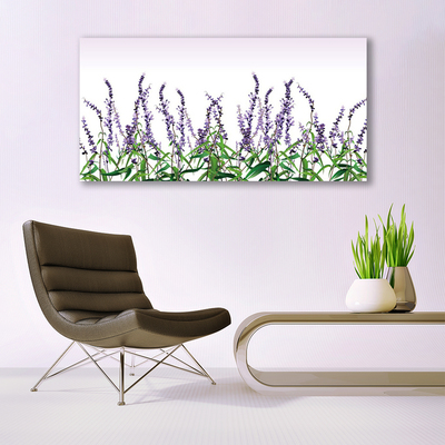 Canvas Wall art Flowers floral purple