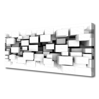 Canvas Wall art Abstract kitchen white grey