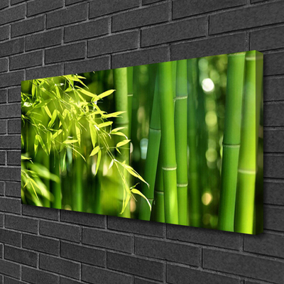 Canvas Wall art Bamboo leaves floral green