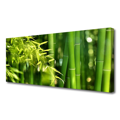 Canvas Wall art Bamboo leaves floral green