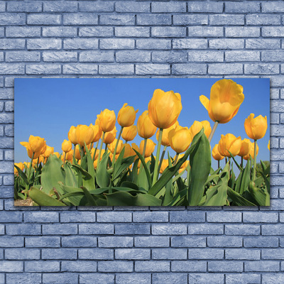 Canvas Wall art Tulips floral yellow