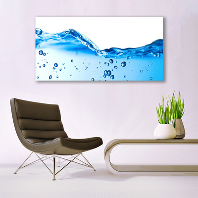 Canvas Wall art Water art blue