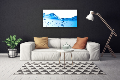 Canvas Wall art Water art blue