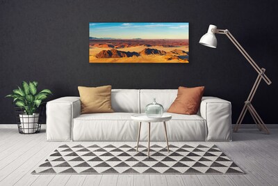 Canvas Wall art Desert landscape brown yellow