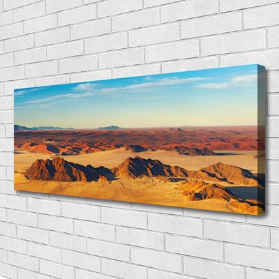 Canvas Wall art Desert landscape brown yellow