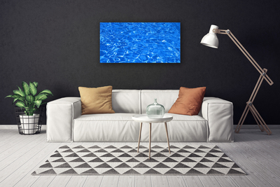 Canvas Wall art Water art blue