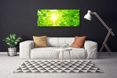 Canvas Wall art Leaves floral green