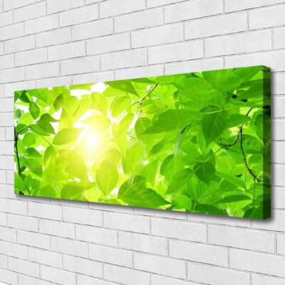 Canvas Wall art Leaves floral green