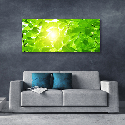 Canvas Wall art Leaves floral green