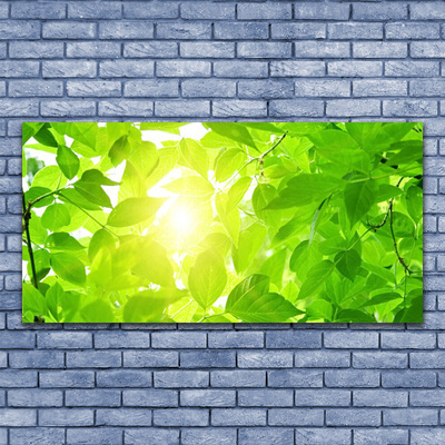 Canvas Wall art Leaves floral green