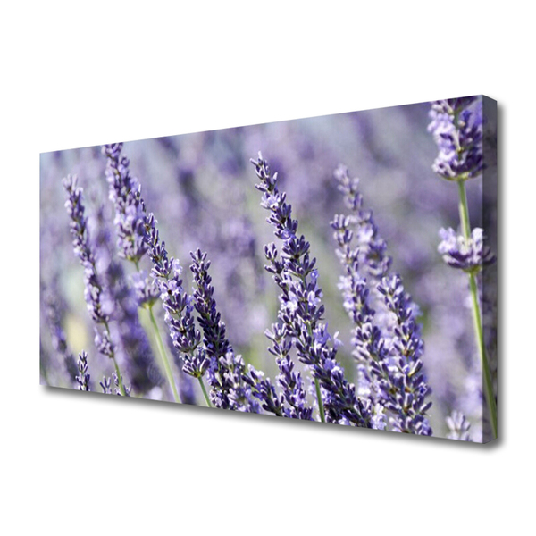 Canvas Wall art Flowers floral purple