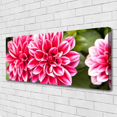 Canvas Wall art Flowers floral red white