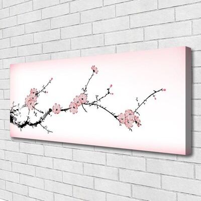 Canvas Wall art Flowers floral pink