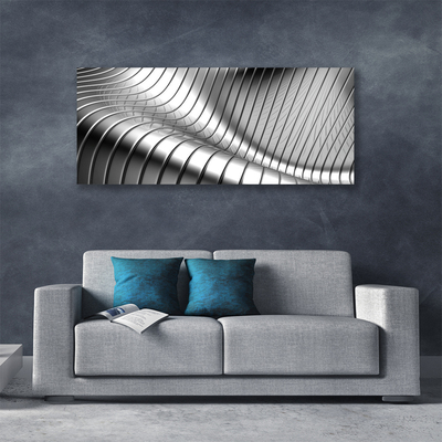 Canvas Wall art Abstract art silver