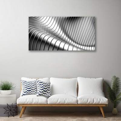 Canvas Wall art Abstract art silver