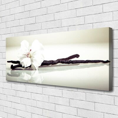 Canvas Wall art Flower floral white