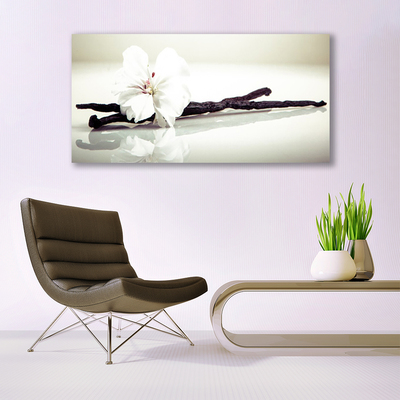 Canvas Wall art Flower floral white