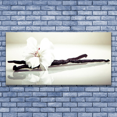 Canvas Wall art Flower floral white