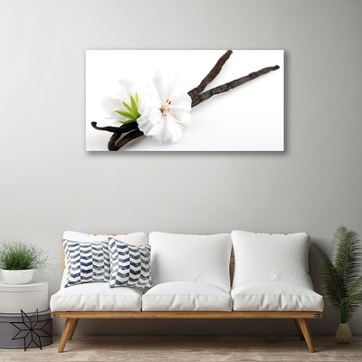 Canvas Wall art Flower floral white