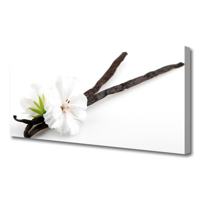 Canvas Wall art Flower floral white