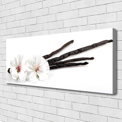 Canvas Wall art Flower floral white