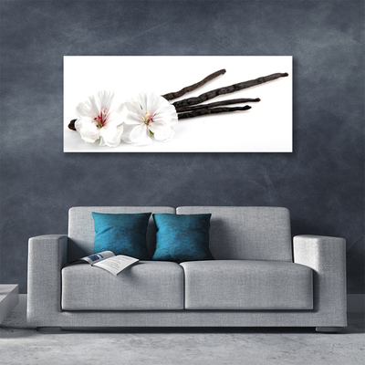 Canvas Wall art Flower floral white