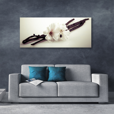 Canvas Wall art Flowers floral white