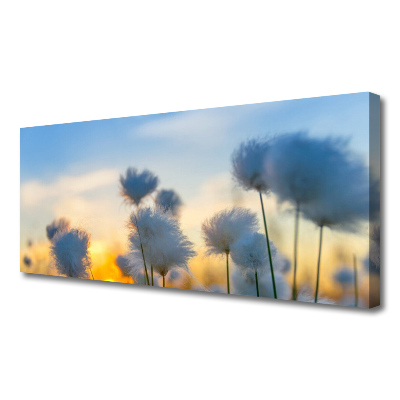 Canvas Wall art Flowers floral white