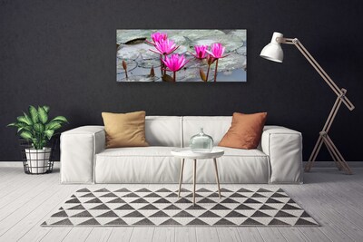 Canvas Wall art Flowers floral red