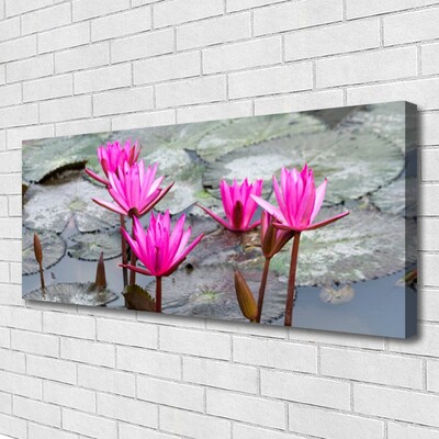 Canvas Wall art Flowers floral red