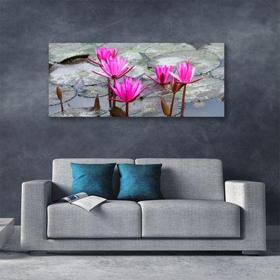 Canvas Wall art Flowers floral red