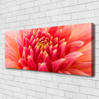 Canvas Wall art Flower floral orange