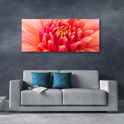 Canvas Wall art Flower floral orange