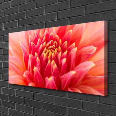 Canvas Wall art Flower floral orange