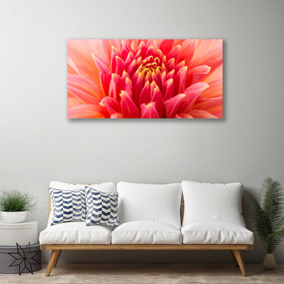 Canvas Wall art Flower floral orange