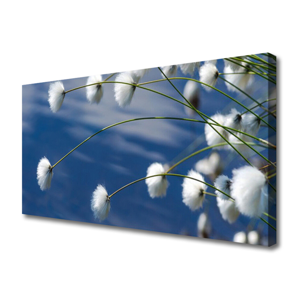 Canvas Wall art Flowers floral white