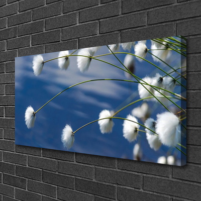 Canvas Wall art Flowers floral white