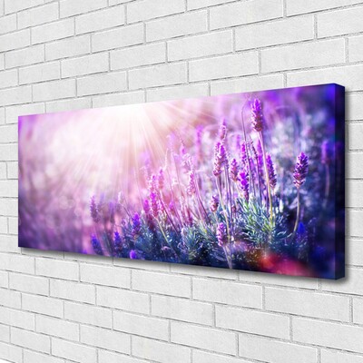 Canvas Wall art Flowers floral pink purple