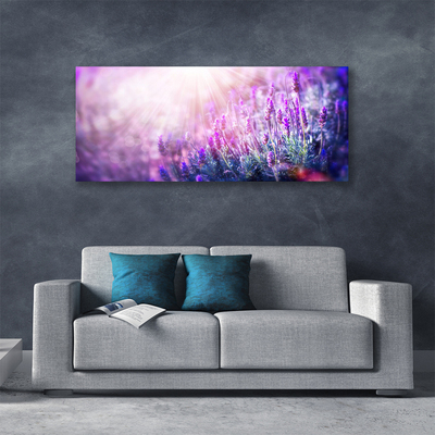 Canvas Wall art Flowers floral pink purple