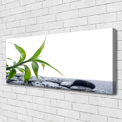 Canvas Wall art Leaf floral green